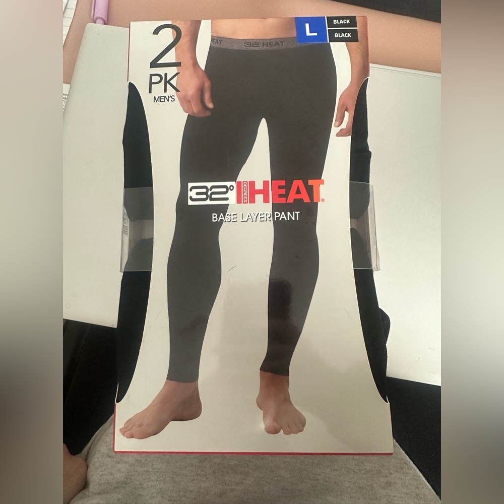 Men's Black Base Layer Pant - 2 Pack